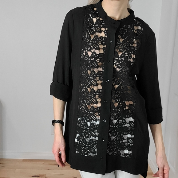 Reitmans long sleeve blouse tunic style - Picture 10 of 17